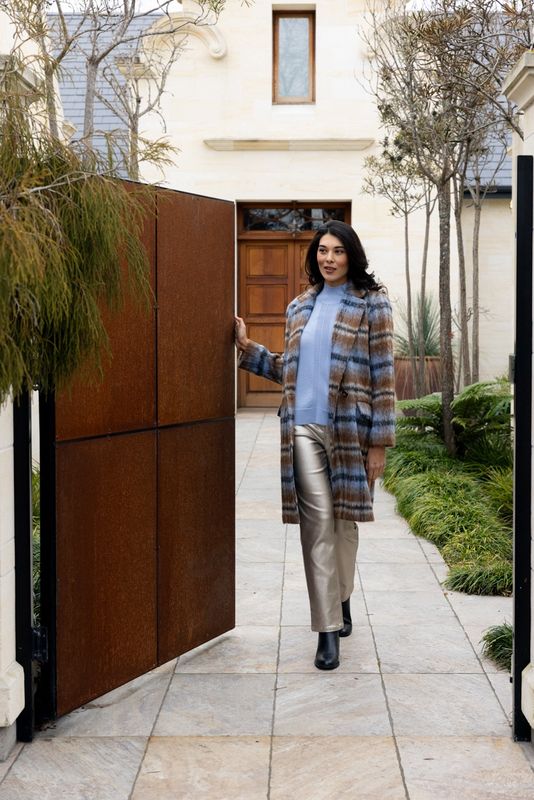 Foil - Cover Story Coat / Toffee Check FO8561