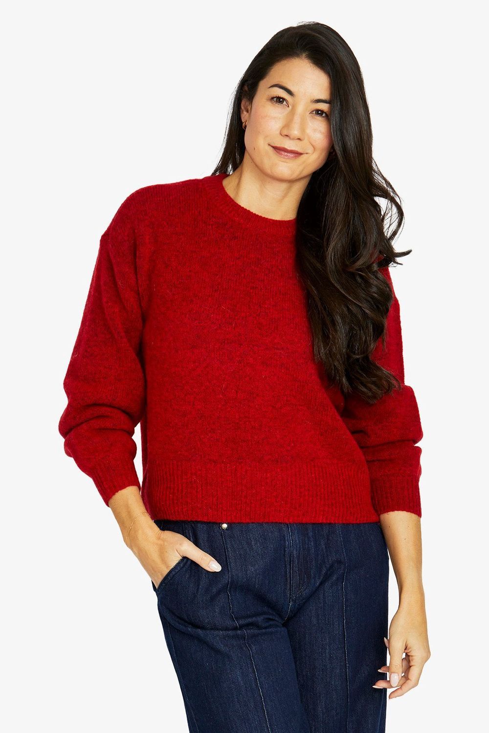 Jump - Soft Crew Pullover / Cherry 60611089A