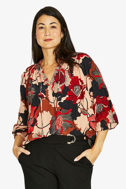 Jump - Parisian Floral Top / Multi 606J3064A