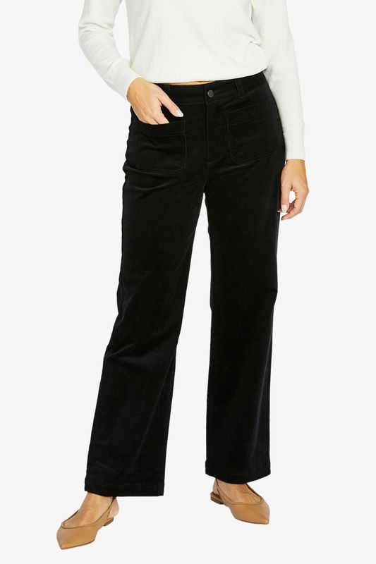 Jump - 2 Pkt Cord Pant / Black 606J7046A