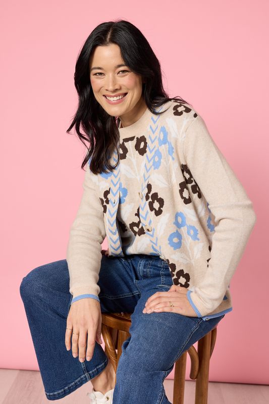 Gordon Smith - Vermont Knit Cardi / Natural Multi 48954
