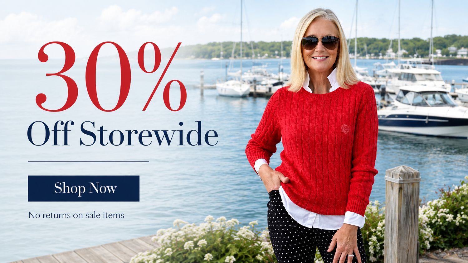 Storewide sale banner