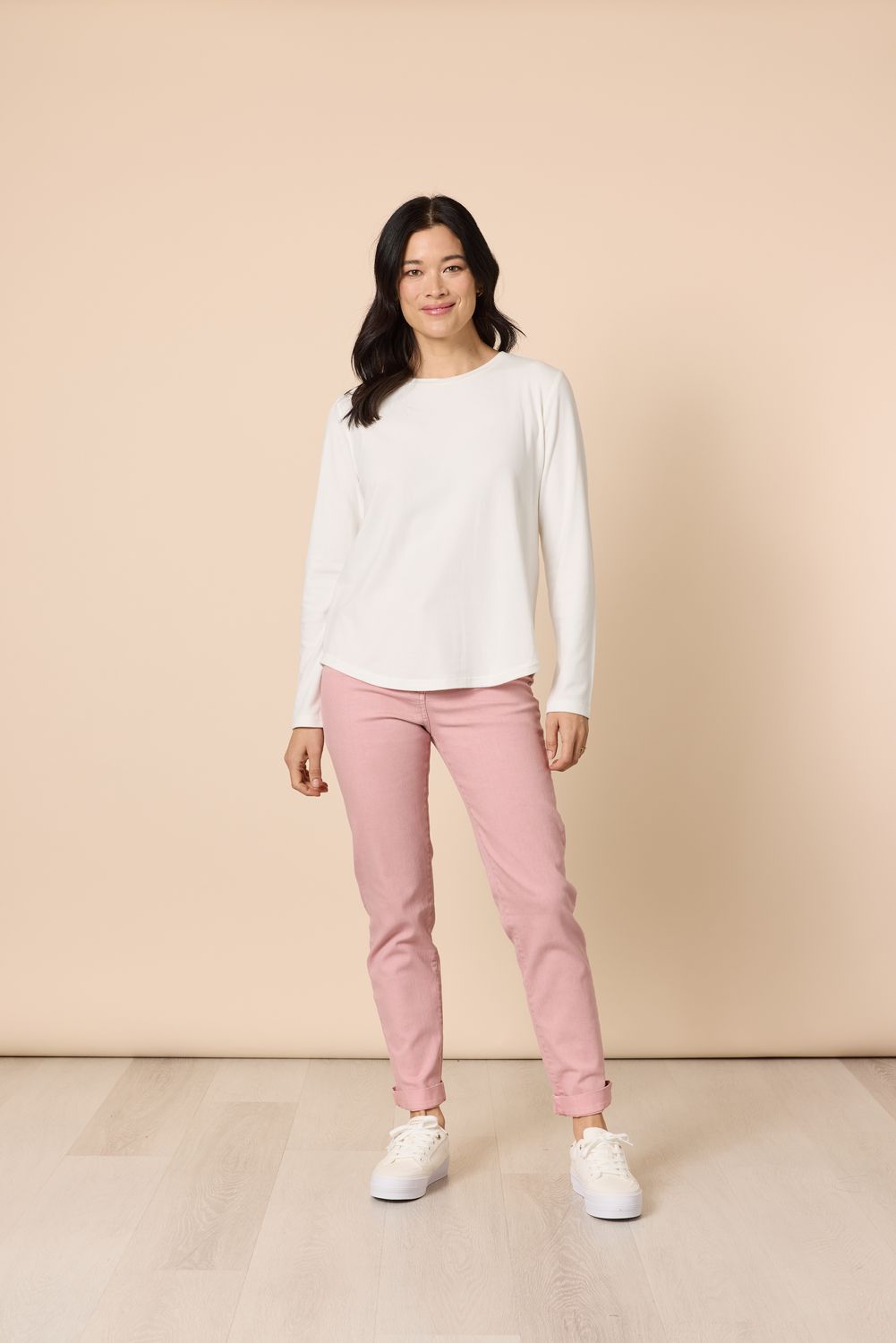 Gordon Smith - Brushed Crew Neck Tee / Ivory 49044