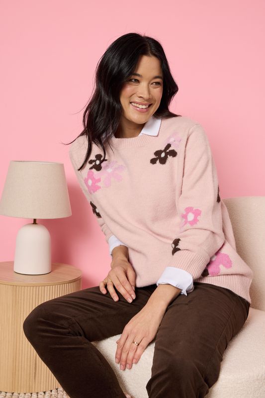 Gordon Smith - Chelsea Flower Knit / Floral Blush 48975