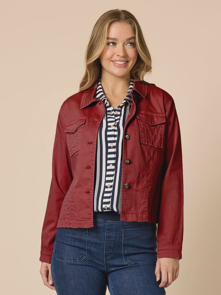 Threadz - Retro Denim Jacket / Shiraz 46576