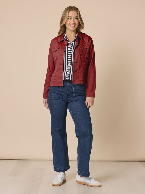 Threadz - Retro Denim Jacket / Shiraz 46576