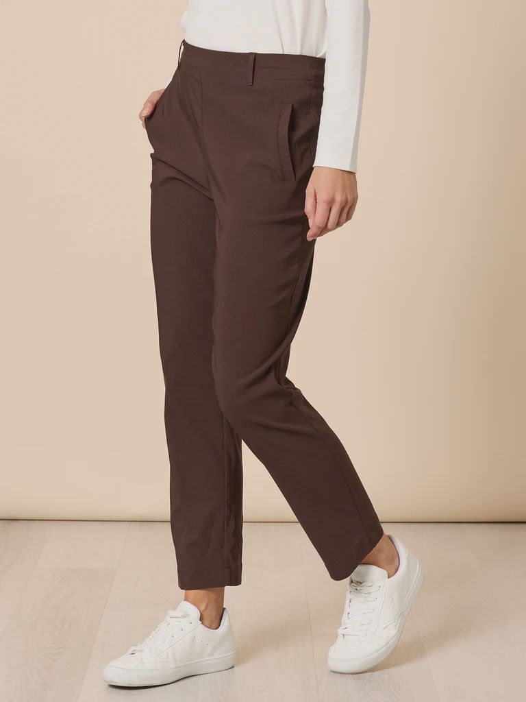 Threadz - Evie Stretch Pant / Coffee 48940
