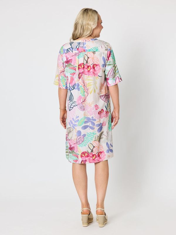 Gordon Smith - Desert Rose Print Dress / Pink/Multi 49479