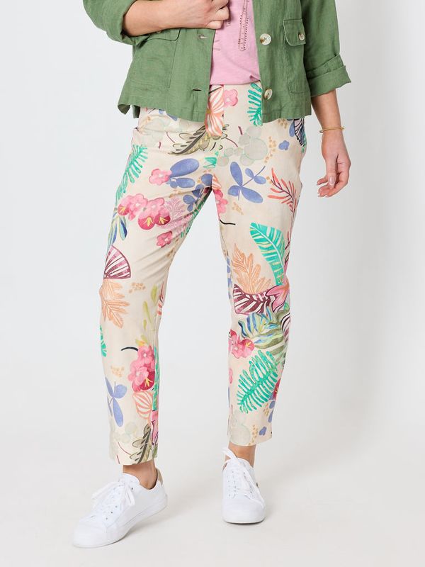 Gordon Smith - Desert Rose Floral Print Slim Leg Pant / Pink/Multi 49625