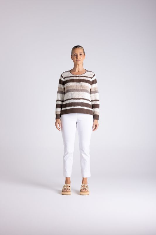 Two T's - Stripe Tape Yarn Knit / 3413