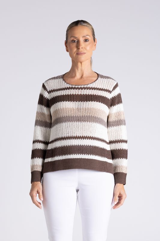 Two T's - Stripe Tape Yarn Knit / 3413