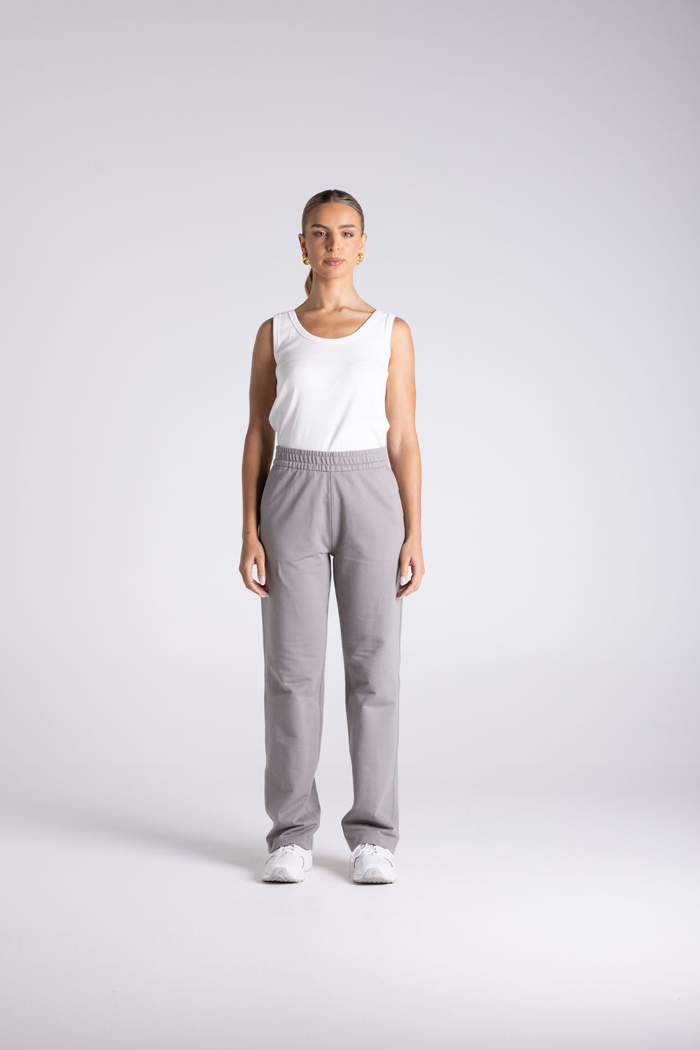 Two T's - Sweat Pant / 3418, Colour: Dove, Size: 8