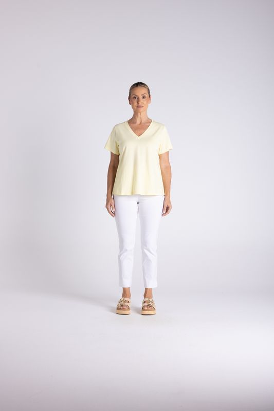 Two T's - V Neck T-Shirt / 3428