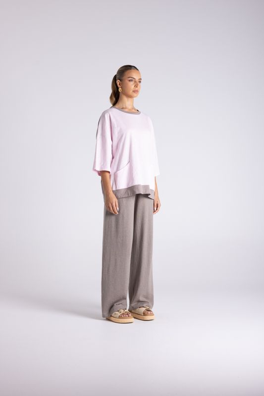 Two T's - Two-Tone Magna T-Shirt / 3433