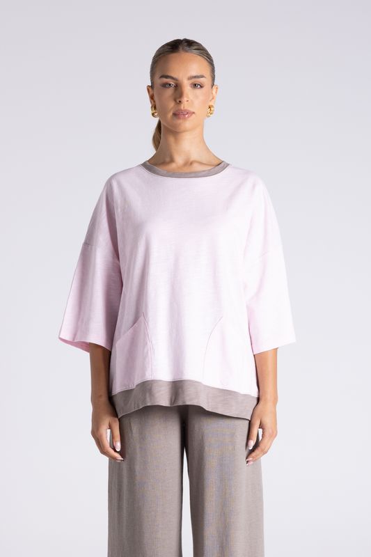 Two T's - Two-Tone Magna T-Shirt / 3433