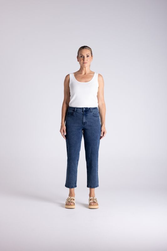Two T's - 7/8 Straight Leg Jean / 3479