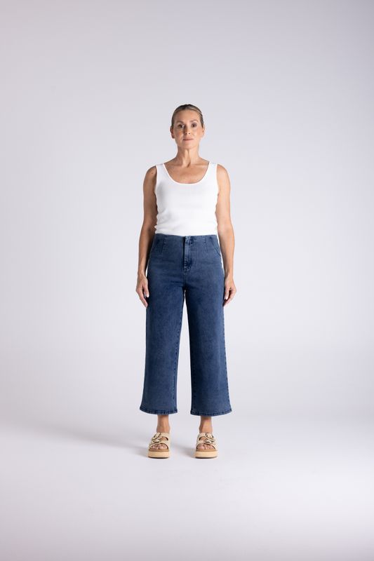 Two T's - 7/8 Wide Leg Jean / 3482