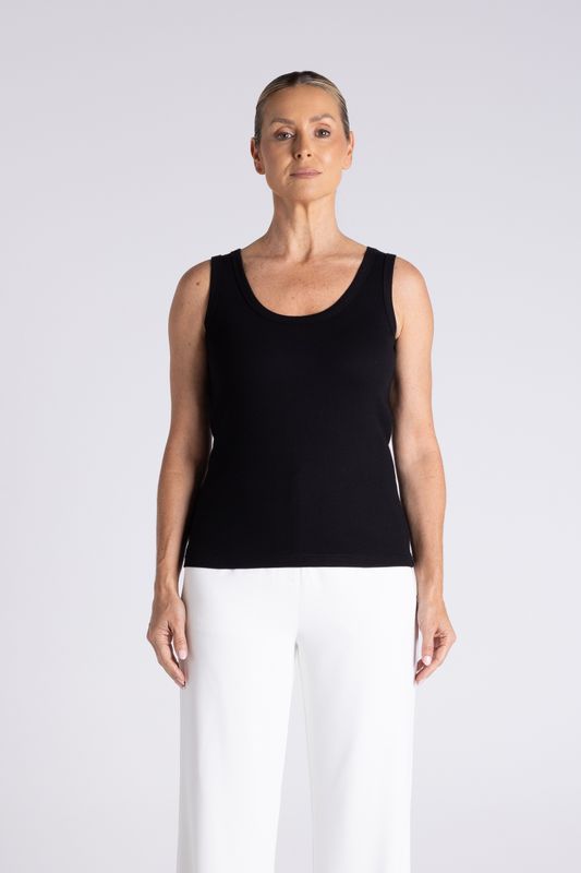Two T's - Rib Tank With TT Logo / 3436
