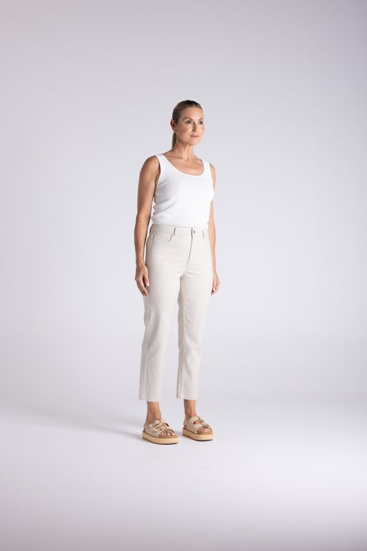 Two T's - Mini Stripe 7/8 Length Slim Jean / 3480