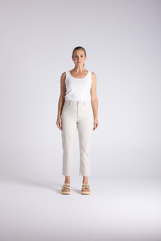 Two T's - Mini Stripe 7/8 Length Slim Jean / 3480