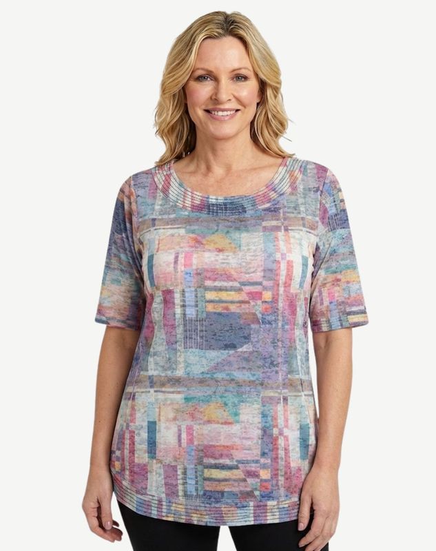 Corfu - Linear Navy Top / S2638789