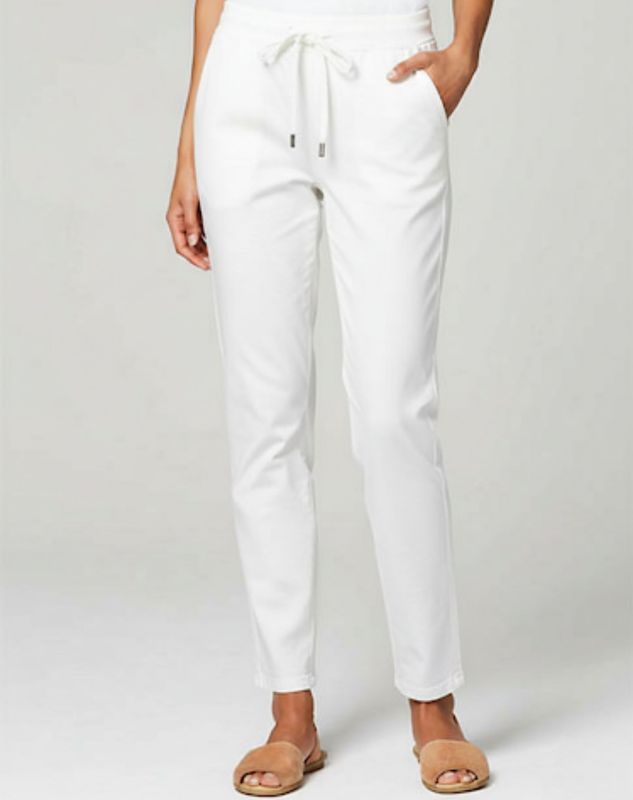 Corfu - White Micro Knit Stretch Denim / W04B2329