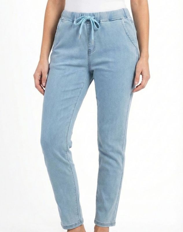 Corfu - Mist Micro Knit Stretch Denim / W04B2329