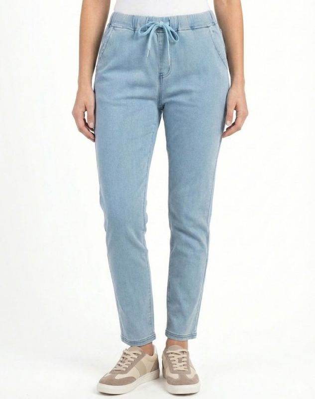Corfu - Mist Micro Knit Stretch Denim / W04B2329