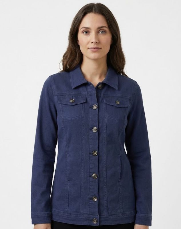Corfu - Navy Stretch Denim Jacket / S2617639