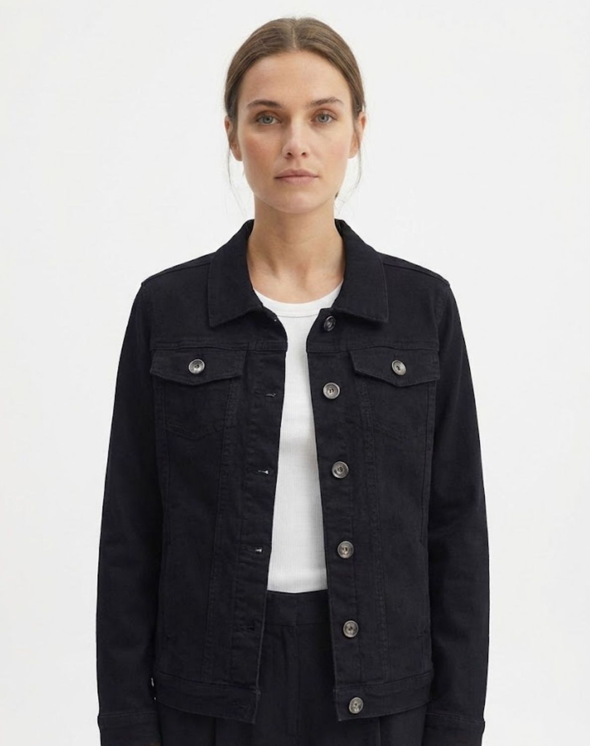 Corfu - Black Stretch Denim Jacket / S2617639