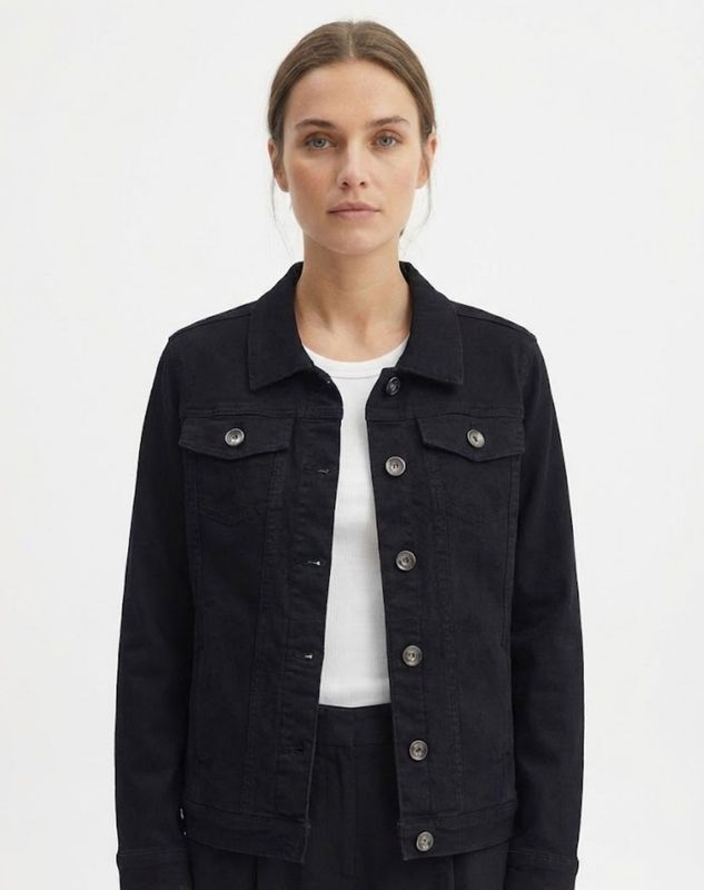 Corfu - Black Stretch Denim Jacket / S2617639