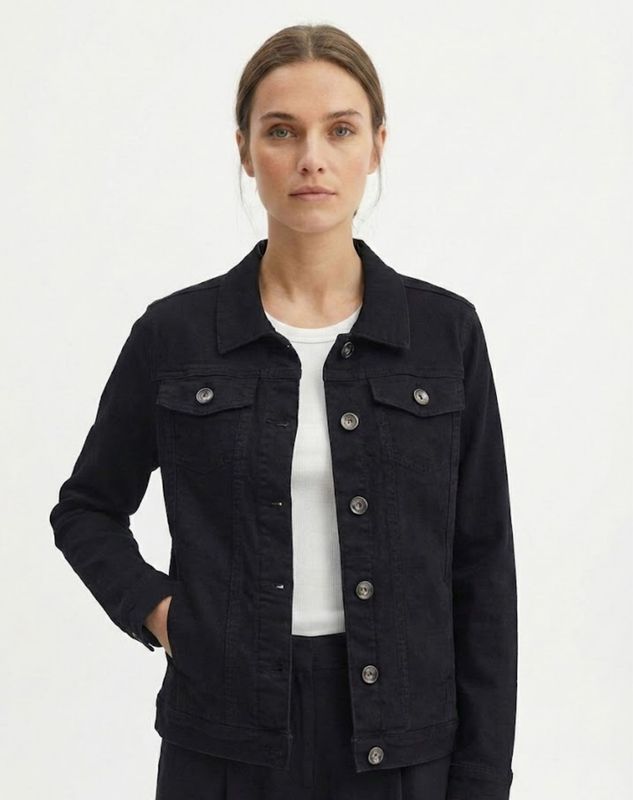 Corfu - Black Stretch Denim Jacket / S2617639