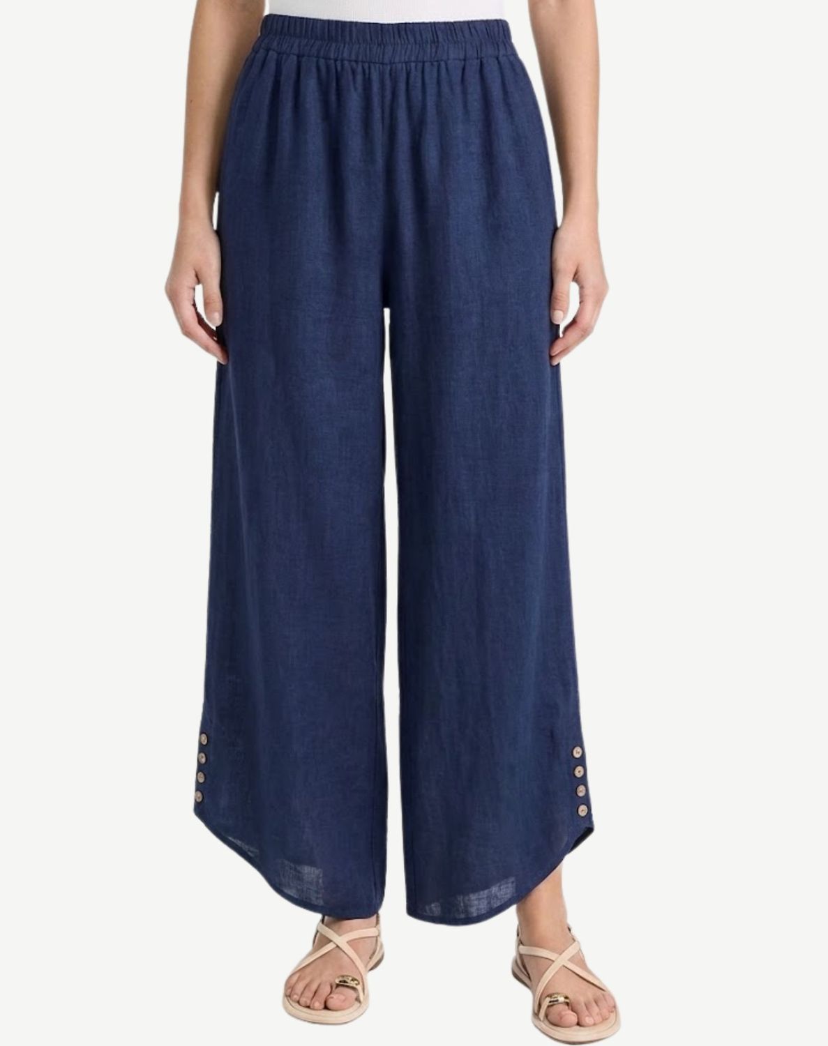 Corfu - Navy Crepe Georgette Pant / S2662457