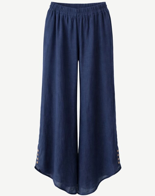 Corfu - Navy Crepe Georgette Pant / S2662457
