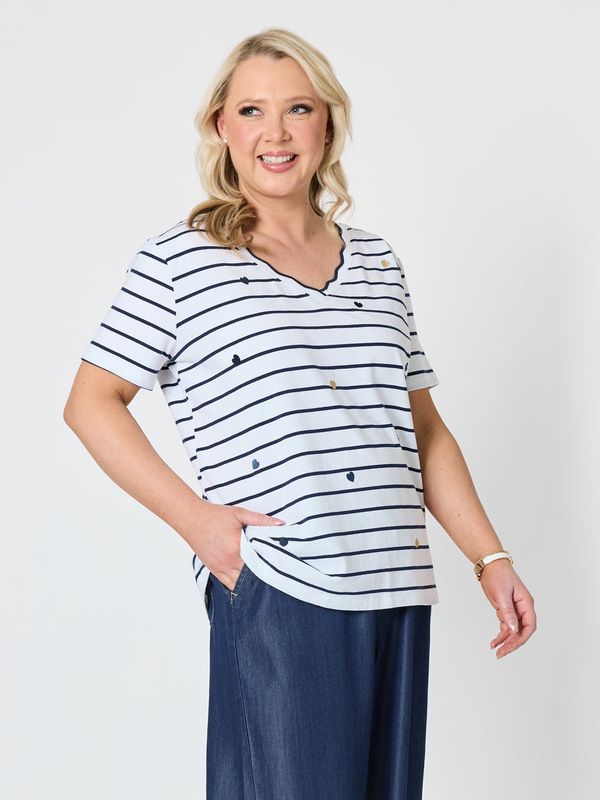 Gordon Smith - Marina Tee / Navy/White 49574