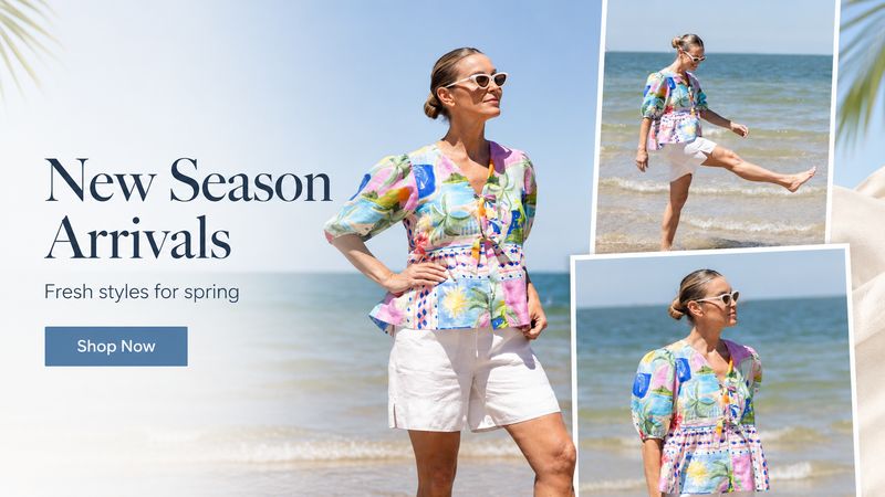 Two T's - Ibiza Bow Top / Ibiza Print 3454