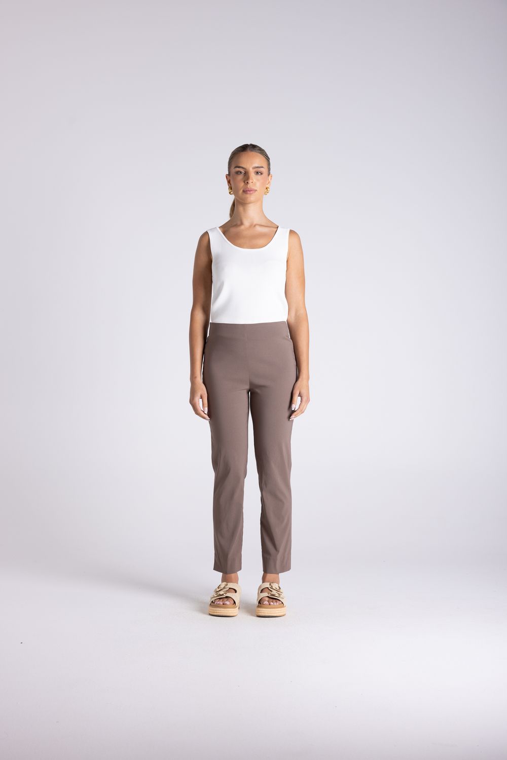 Two T's - 7/8 Bengaline Pant / Dove 3470