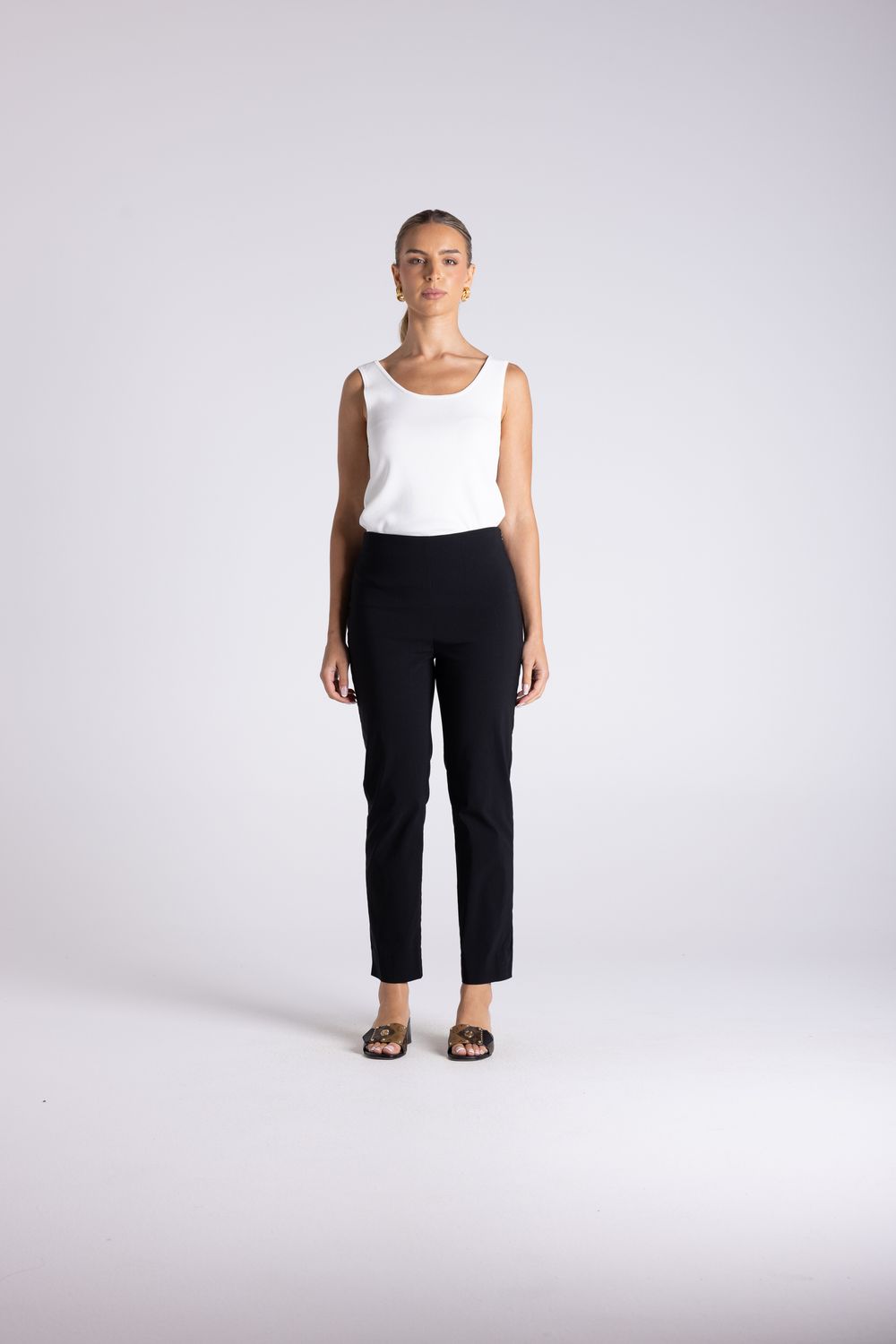 Two T's - 7/8 Bengaline Pant / Black 3470