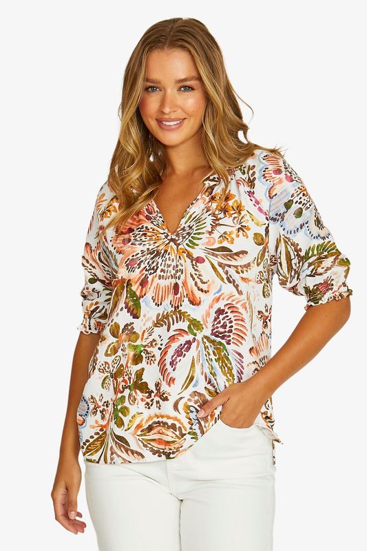 Jump - Desert Bloom Top / Multi 616J3121A
