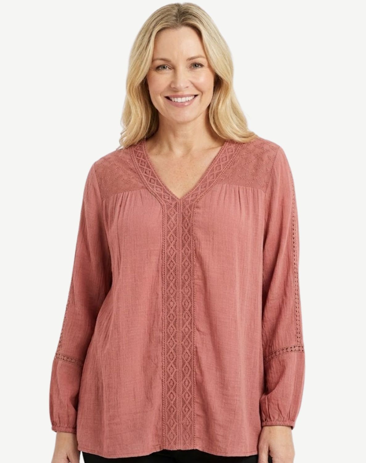 Corfu - Berry Sands Crepe Georgette Blouse / S2666448