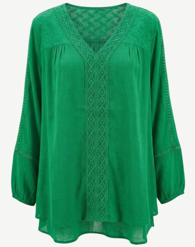 Corfu - Mojito Crepe Georgette Blouse / S2666448