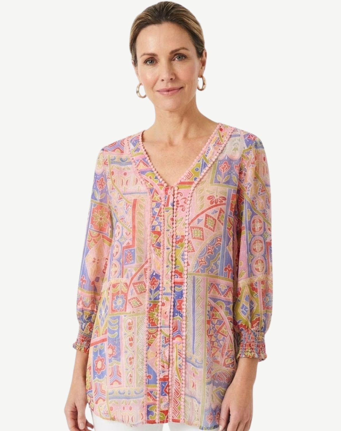 Corfu - Patchlight Soft Print Top / S2626527