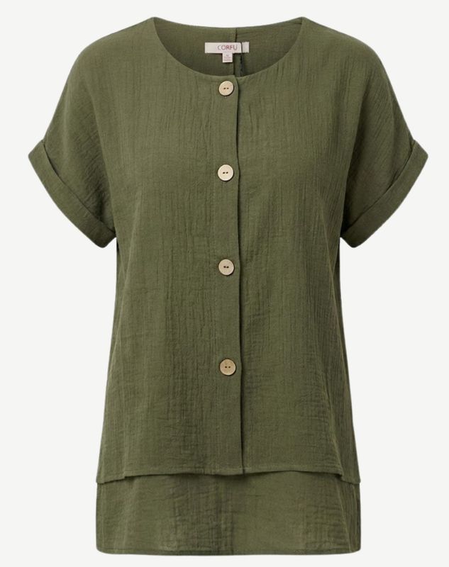Corfu - Sagewood Soft Dressing Top / S2666571