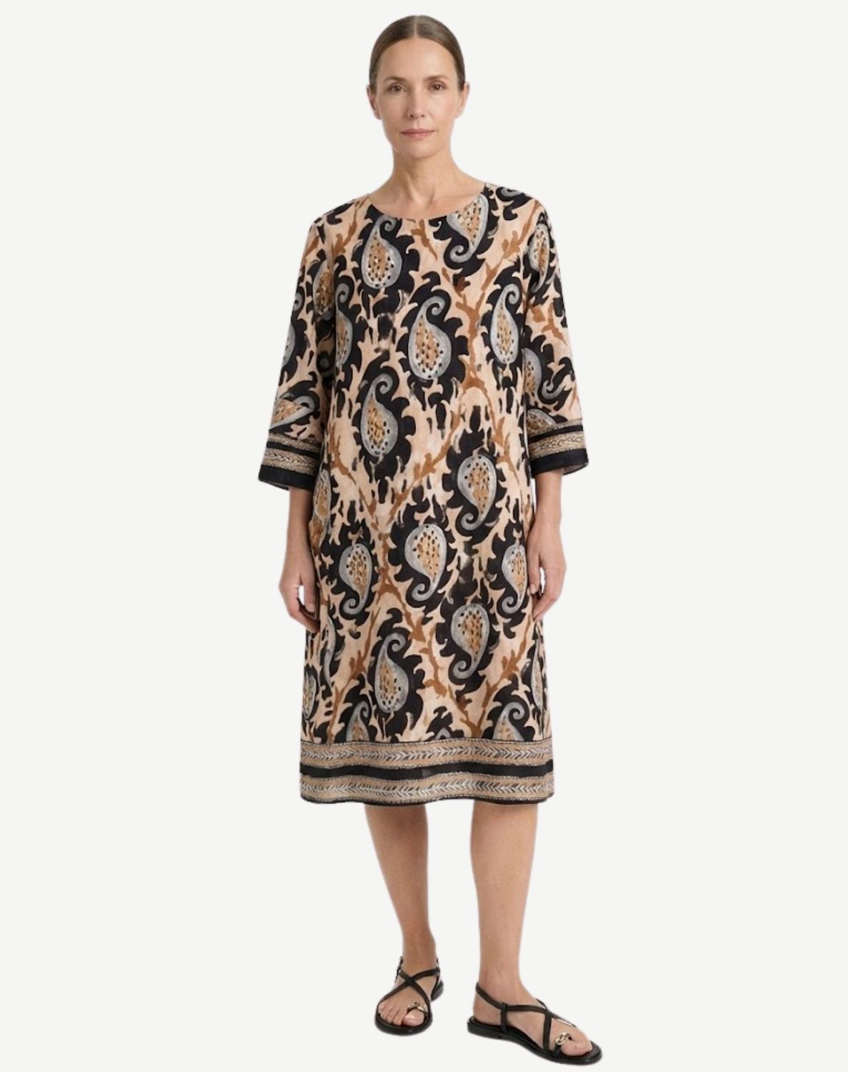 Corfu - Soft Rayon Blend Print / Black S2657148