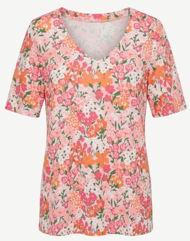 Corfu - Printed Jersey Knit / Soft Pink S2638661