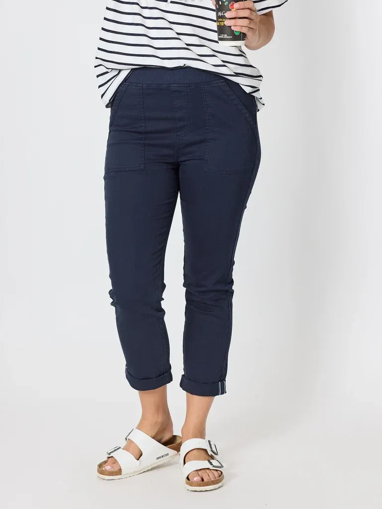 Threadz - New Isabella Pant - Navy 48121