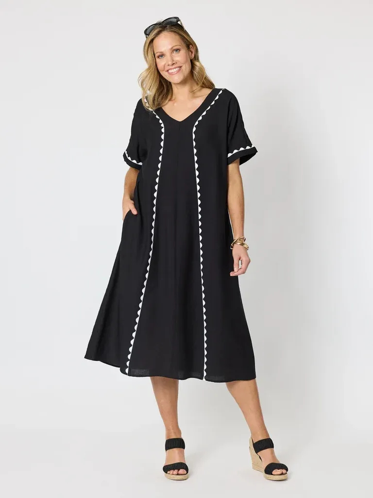 Clarity - Del Mar Dress - Black 50095