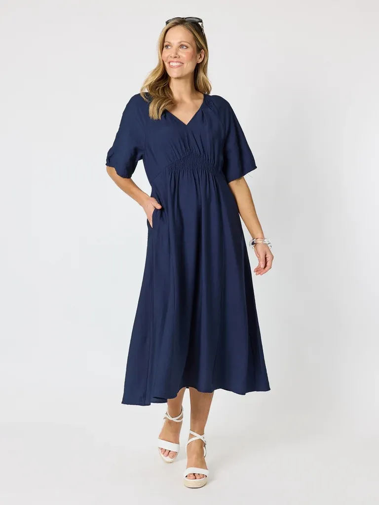 Clarity - Marina Dress - Navy 50120