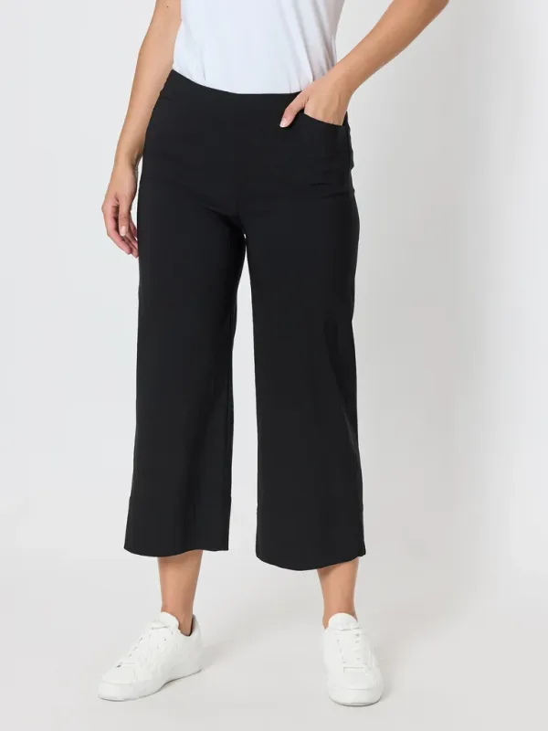 Threadz - Zara Wide Leg Pant - Black 50018