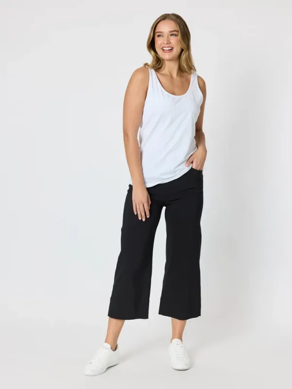 Threadz - Zara Wide Leg Pant - Black 50018